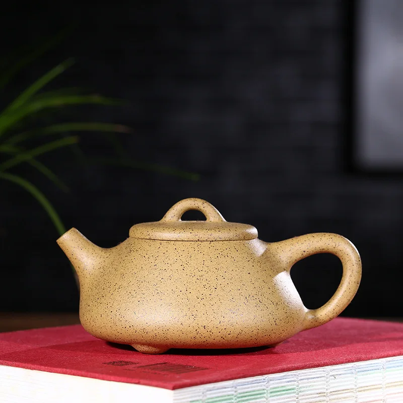 

Enameled Pottery Teapot Quality Goods Full Manual Famous Raw Ore Sesame Section Mud You Stone Pot Kungfu Online Teapot Tea Set