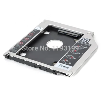 

2.5" SSD Case HDD Enclosure 2nd Aluminum HDD Caddy SATA 9.5mm for APPL MAC Notebook CD-ROM Space Hard Drive Bracket