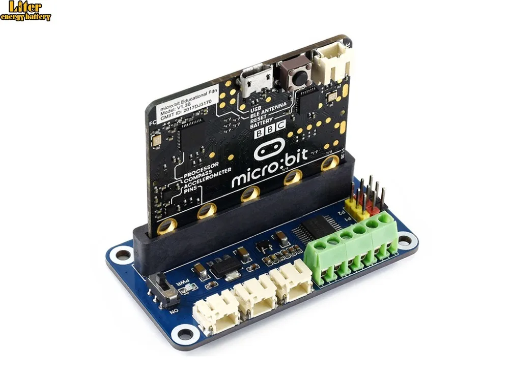 

Waveshare Driver Breakout for micro:bit, drives motors and servos