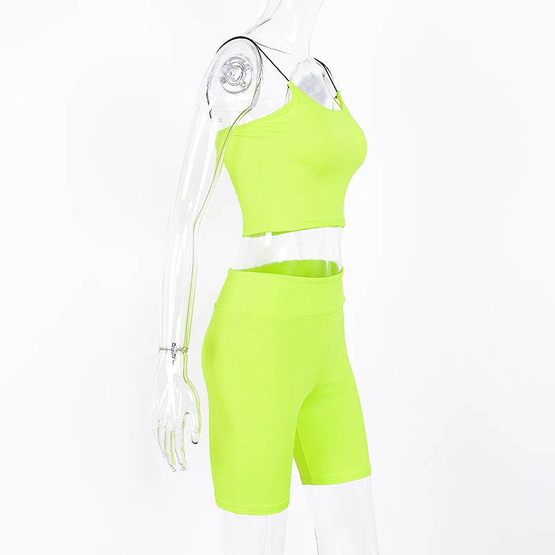 Dulzura, летний женский комплект из двух предметов, шорты, комплект, укороченный топ, одежда для активного отдыха, уличная одежда, сексуальная облегающая эластичная одежда для тренировок, фитнеса