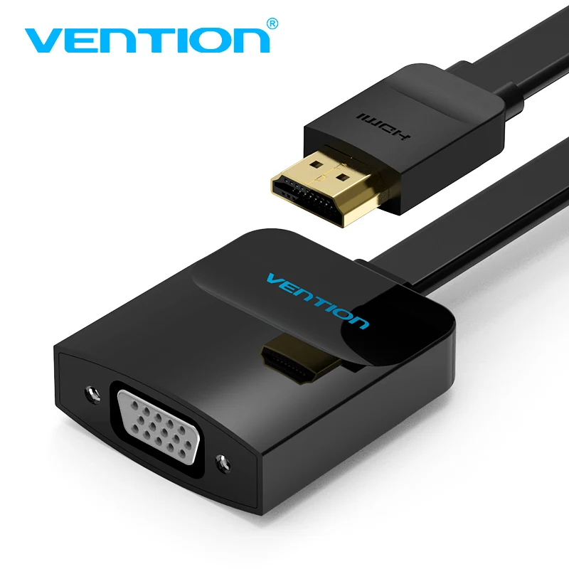 Vention HDMI to VGA Adapter цифро-аналоговый аудио-видео кабель конвертер HDMI VGA разъем для Xbox PS4 портативных ПК ТВ коробка