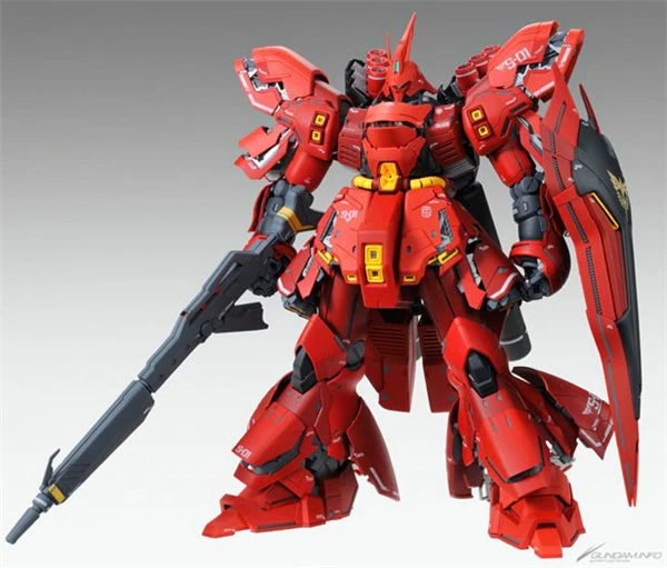 Японская Bandai оригинальная модель Gundam MG 1/100 SAZABI NEO ZEON MSN-04 Ver. Ka модель робота Unchained мобильный костюм детские игрушки