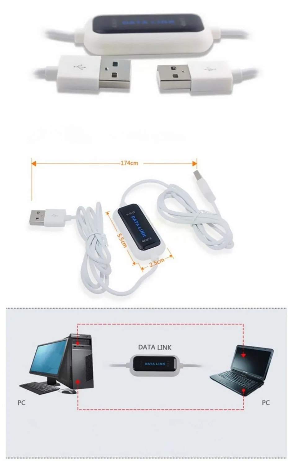Высокоскоростная копия между 2 компьютерными USB ПК к ПК онлайн Share ...