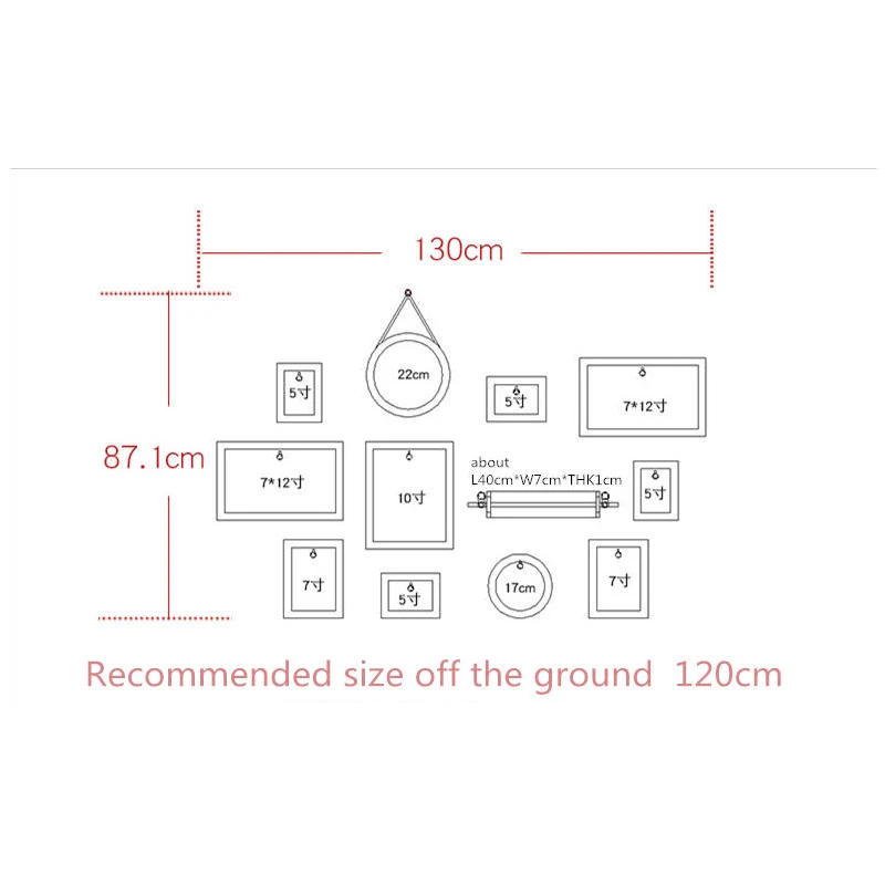 Спальня фото настенные украшения деревянная семейная фоторамка домашний Декор 11 шт./компл. комбинированное подвешивание картины рамки на стену