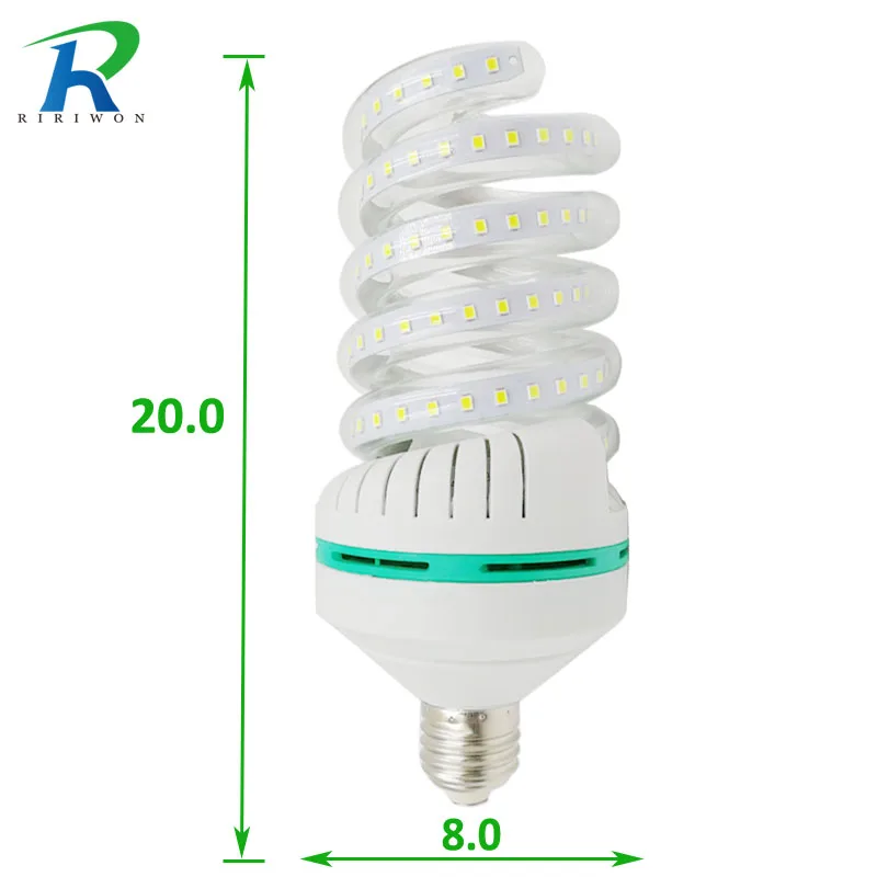 

RiRi won E27 LED light Bulb Lamp E27 220V Light Bulb Smart IC Real 24W Power Brightness Lampada LED Bombilla for home decoration
