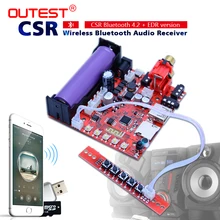 OUTEST Bluetooth приемник 4,2+ EDR CSR беспроводной Bluetooth аудио приемник 3 Вт внешний динамик передатчик аудио музыкальный адаптер