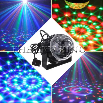 

7 Colors DJ Disco Ball Lumiere 3W Sound Activated Laser Projector RGB Stage Lighting effect Lamp Light Music Christmas KTV Party