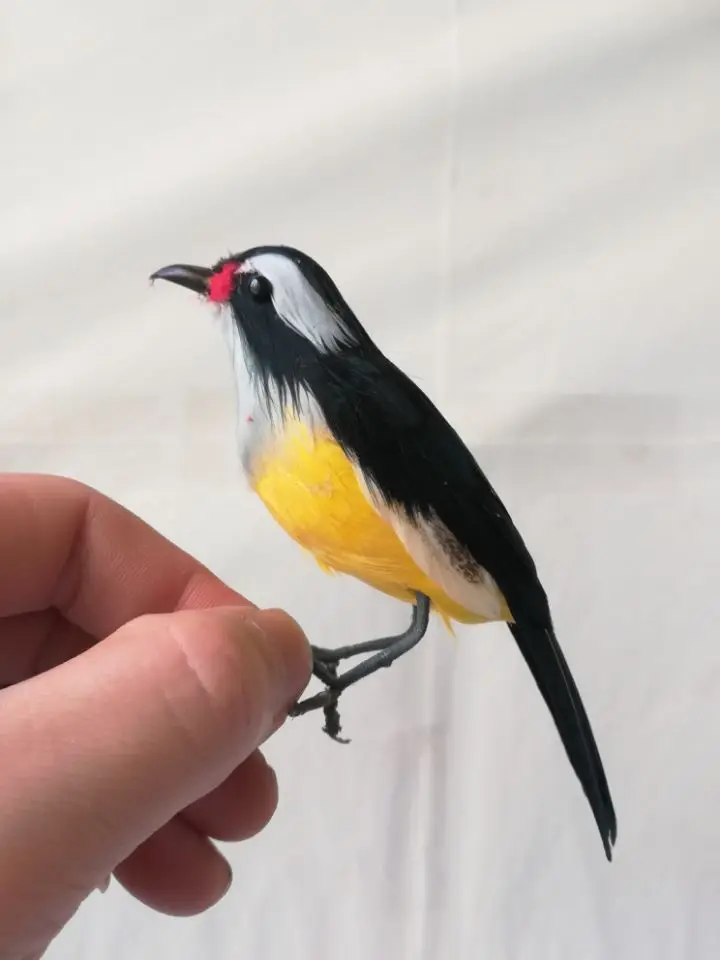 

about 13cm simulation Coereba flaveola bird foam&feathers vivid bird,pastoral handicraft,home garden decoration prop,a0994
