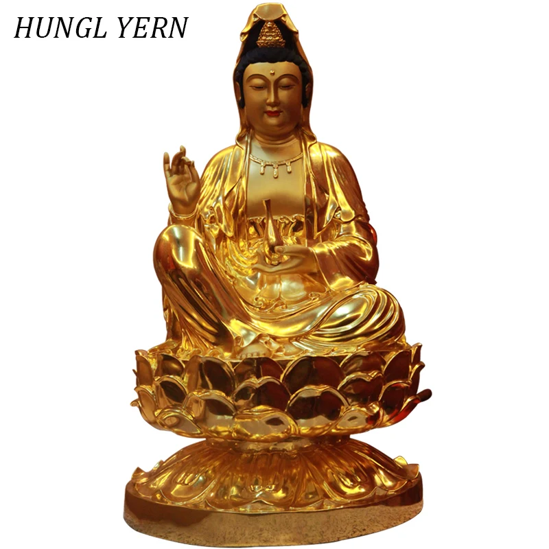 

88cm Guanyin buddha statue Religious Craft Custom sculpture Handcraft budas guan yin estatua Home decor figurine statues