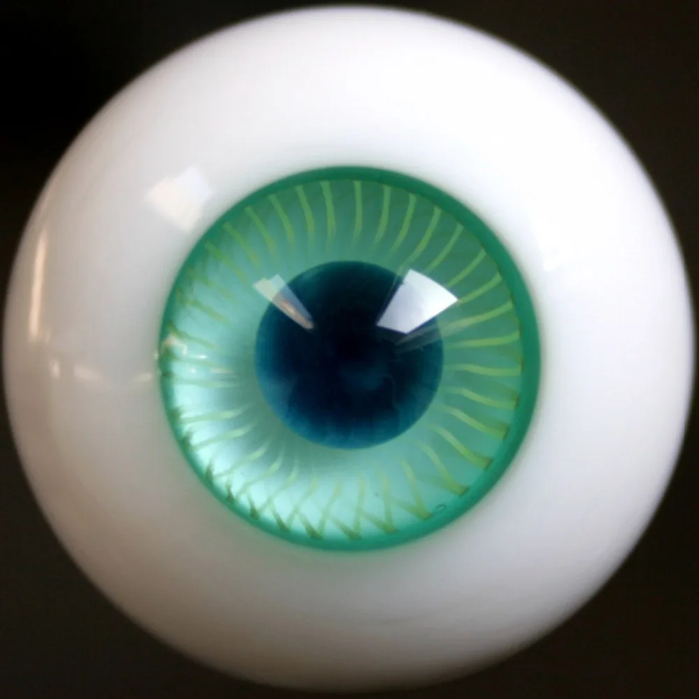 wamami E1621 16mm Green Circle Glass Eyes Mesh Eyes Outfit For BJD Dollfie