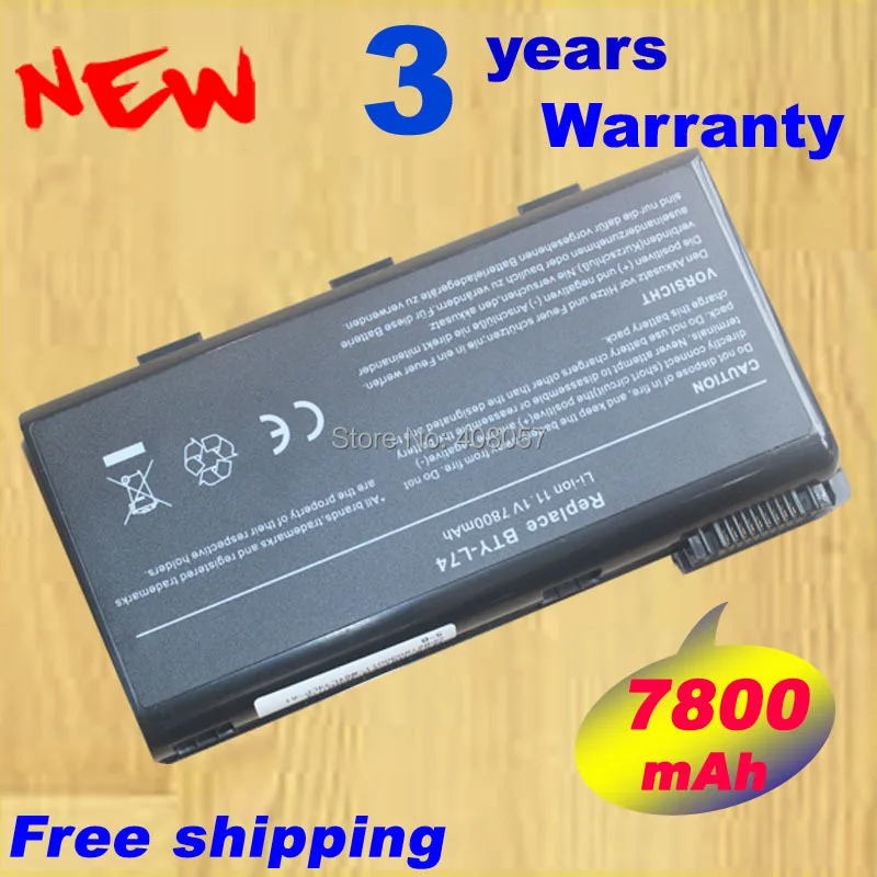 

9cell Battery for MSI BTY L74 MS-1682 A5000 A6000 A6005 C61M32-HDSB CR500 CR700 CX700-010EU S9N-2062210-M47