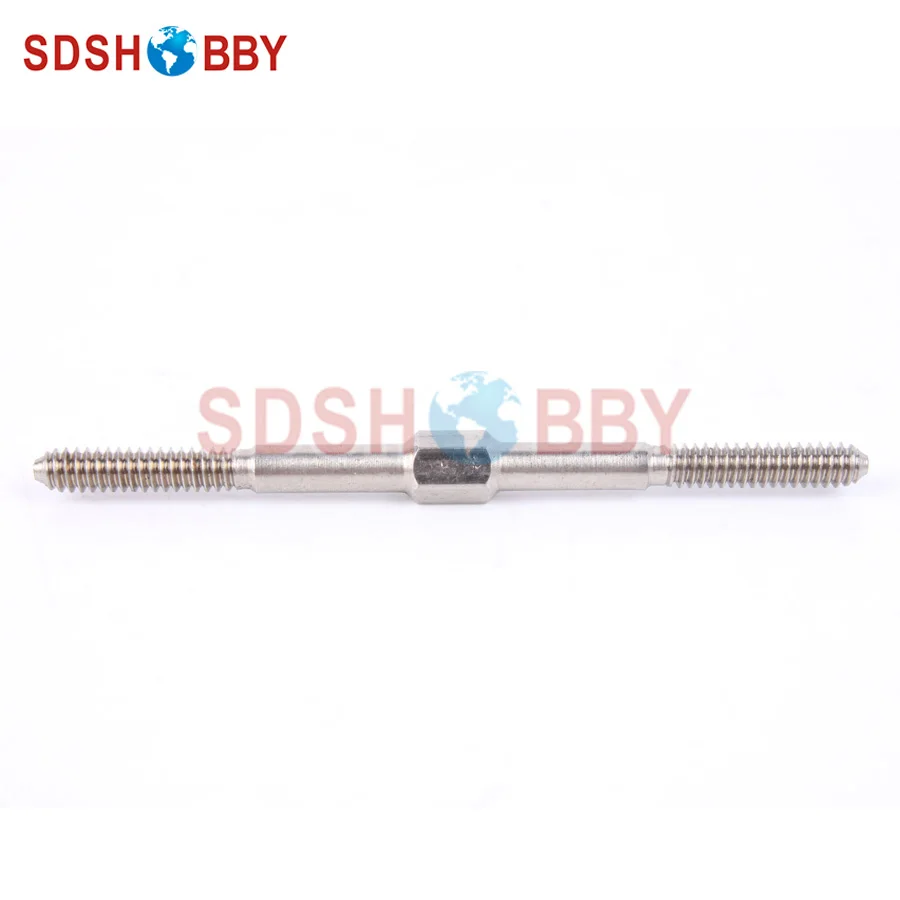 

Stainless Steel Hexagon Push Rod M3*2.56 inch with U.S System Left & Right Teeth