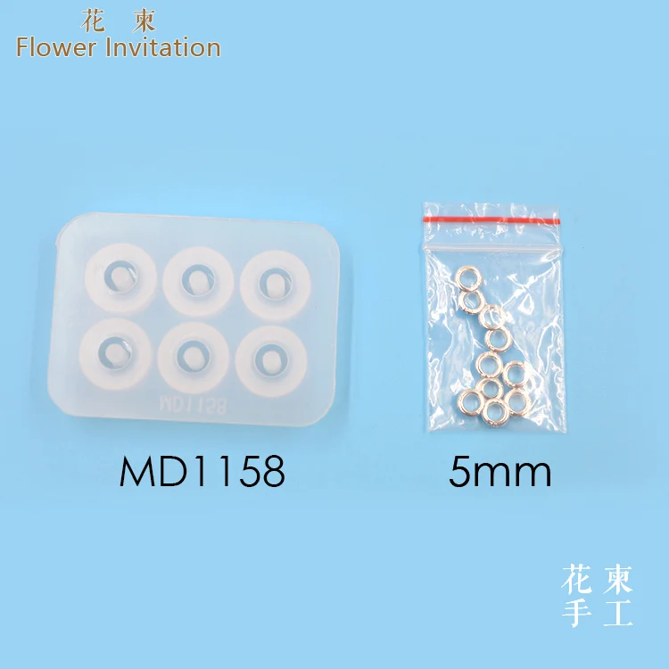 

Flower Invitation bead bracelet mold package transparent silicone mold epoxy beads filament