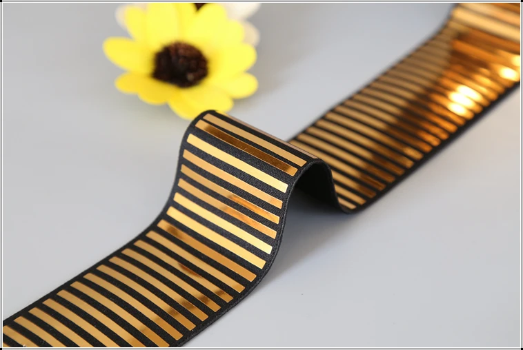 38 мм 50 мм ширина Высококачественная мягкая трикотажная плетеная Лазерная эластичная тканая лента 3 однотонных цвета для шитья DIY аксессуары для одежды