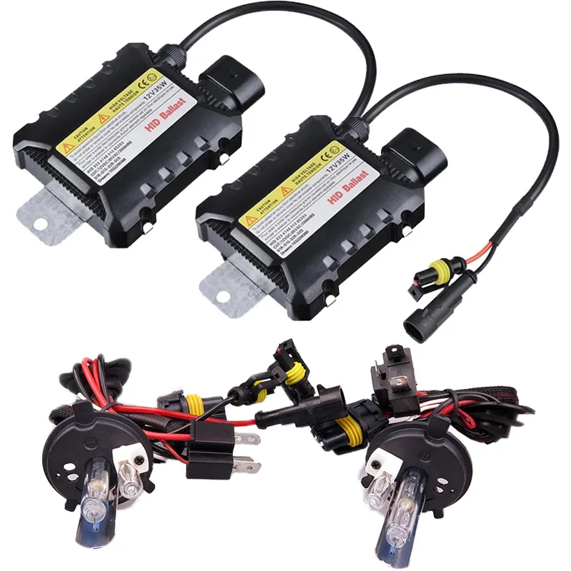 1 комплект ксенона H4 Hid 35 Вт/55 Вт H13 ксенон 9004 9007 галогенные лампы и ксеноновые авто