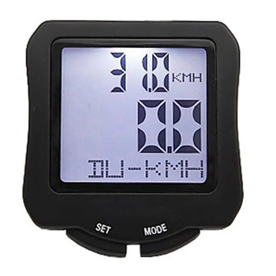 

Bicycle Speedometer Waterproof Wired English Speed Odometer with Backlight