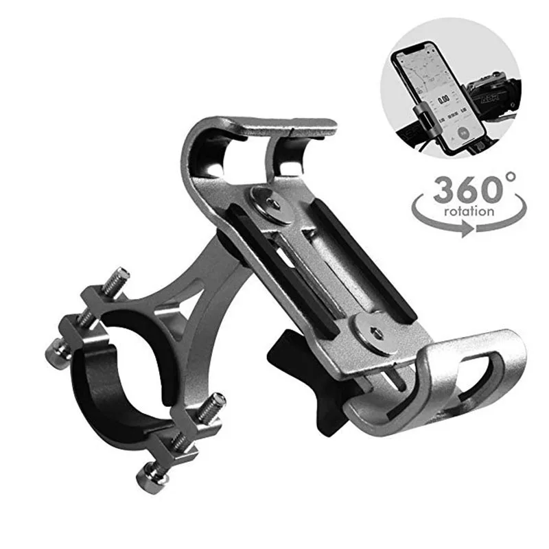 

Aluminum Bicycle Phone Holder Mount 3.5-6.5 inch Smartphone Non-slip Bike Phone Stand Mount for Samsung 1plus Xiaomi iphone