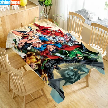 

Superman Tablecloth Washable Cloth Thicken Oxford Rectangular Table Cloth for Wedding Customizable size 100X140cm/140X200cm
