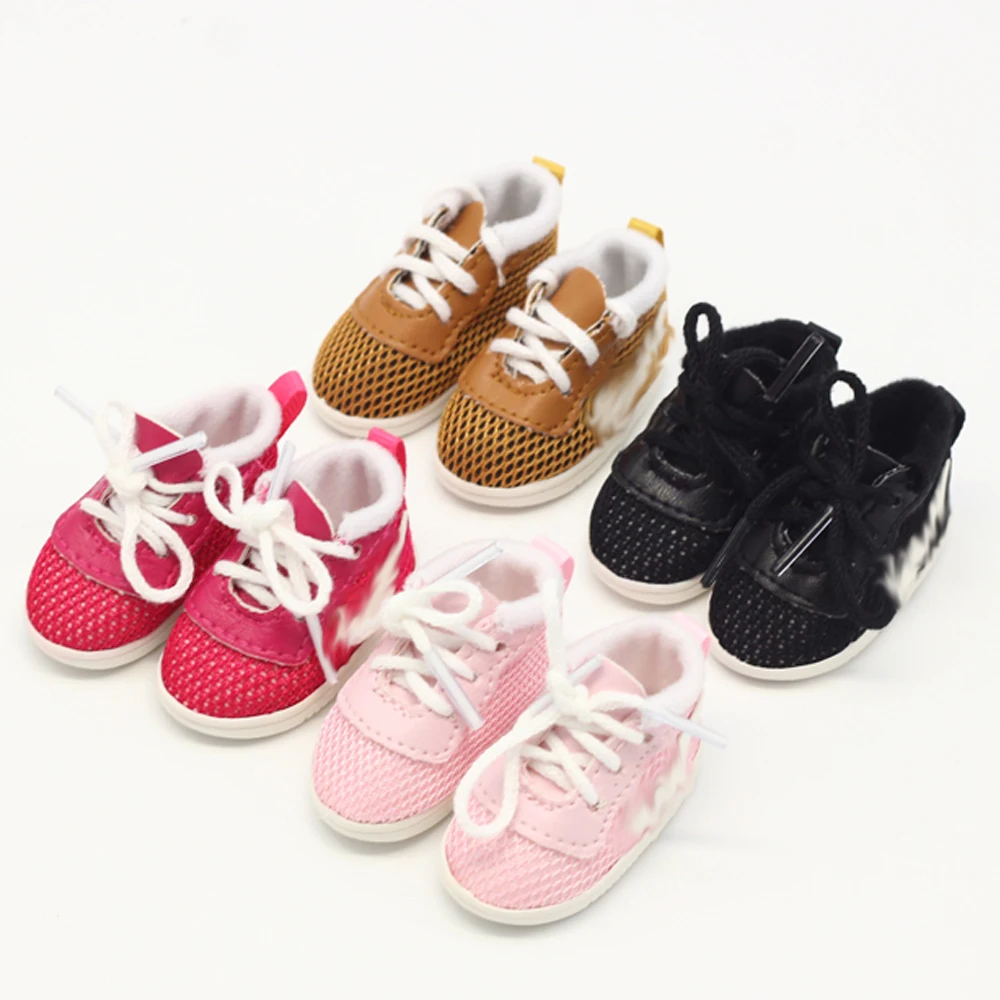 

5pair/lot Mini dolls shoes For 14.5"girl dolls as fit 20cm EXO dolls sandle Canvas sneakers shoes
