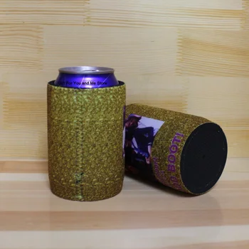 

200pcs/lot Neoprene Cooling Beer Can Cover Drink Bottle Tin Cooler Sleeve Holder Stubby Can Cooler Drink Velcro With Photo Print