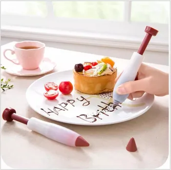 

Silicone Food Writing Pen Chocolate Decorating Tools Cake Mold Cream Cup Cookie Icing Piping Pastry Nozzles