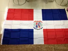 Freeshipping3ft x 5ft HangingFlag Polyester Dominican Republic national Banner Outdoor Indoor 150x90cm Big Flag for Celebration
