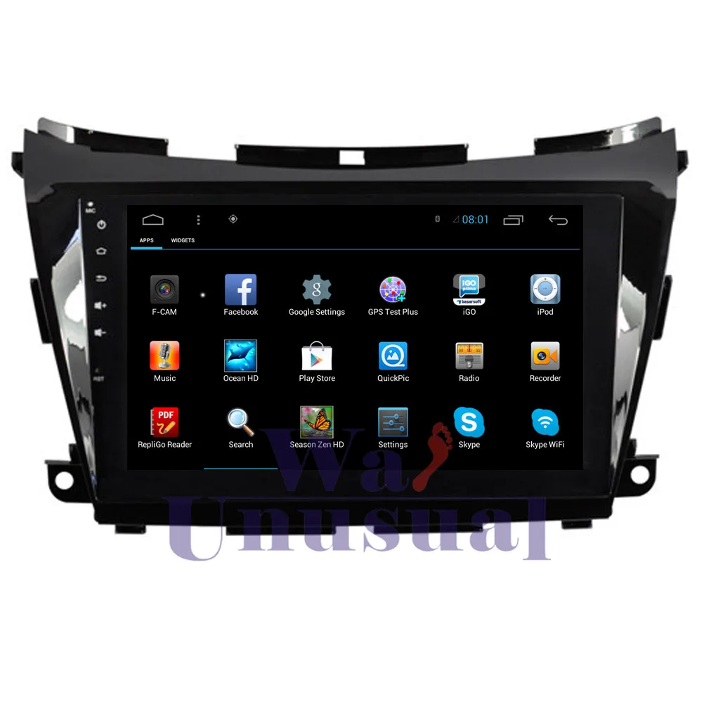 Discount WANUSUAL 10.2 Inch Quad Core 16G Android 6.0 Car Multimedia Player for Nissan Murano 2015 with GPS BT WIFI Mirror Link 1024*600 2
