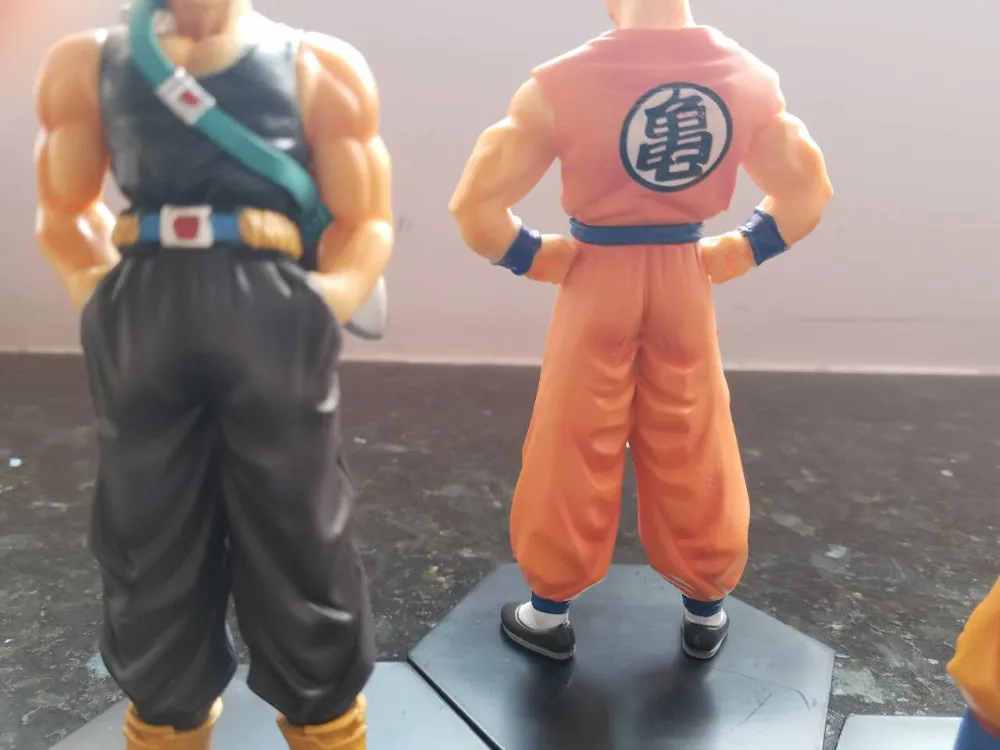 Аниме Рисунок Dragon Ball Z 4 шт./компл. Сон Гоку Вегета Мужские Шорты для купания Yamcha из ПВХ экшн-футболка с рисунком персонажей игры «подарок модель Коллекционные вещи игрушки