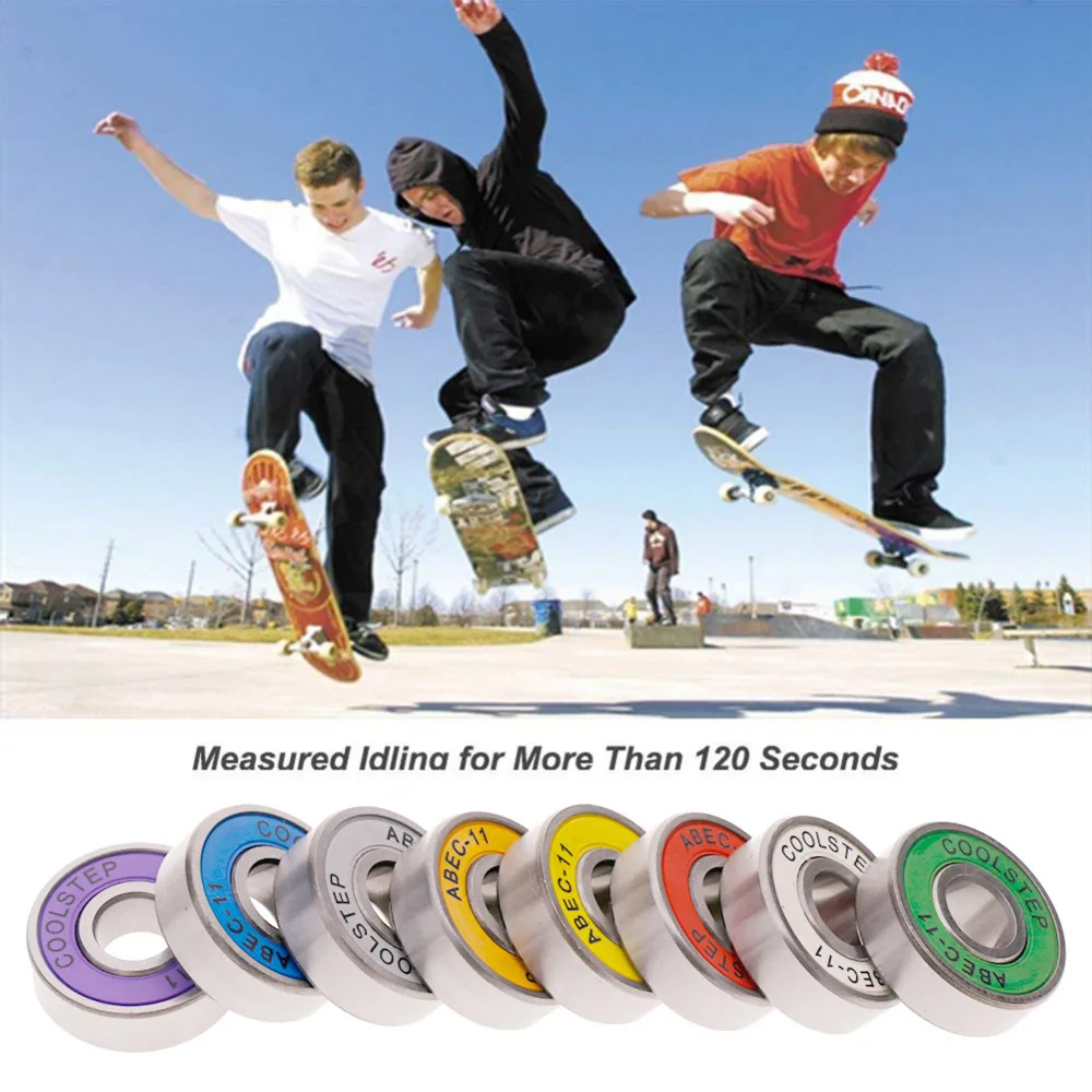 8 шт ABEC-11 титановые, железные подшипники высокая производительность роликовые коньки скутер скейтборд колеса#281412