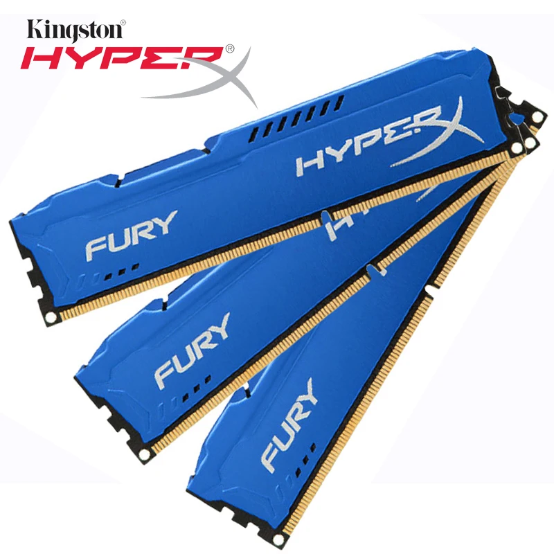 Оригинальная игровая память kingston Blue Series HyperX FURY DDR3 8GB 1866MHz DIMM Intel для настольных ПК