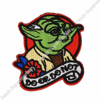 

3" Master Yoda Do Or Do Not Star Wars Jedi Quote Patch TV Movie Animated Costume Embroidered Emblem punk applique iron on patch