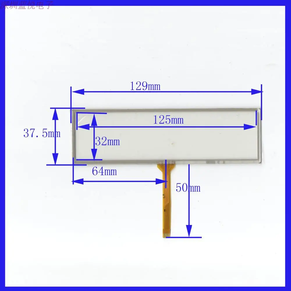 

XWT624 129*37.5 four wire touch stylus external screen 129mm*38mm high sensitivity