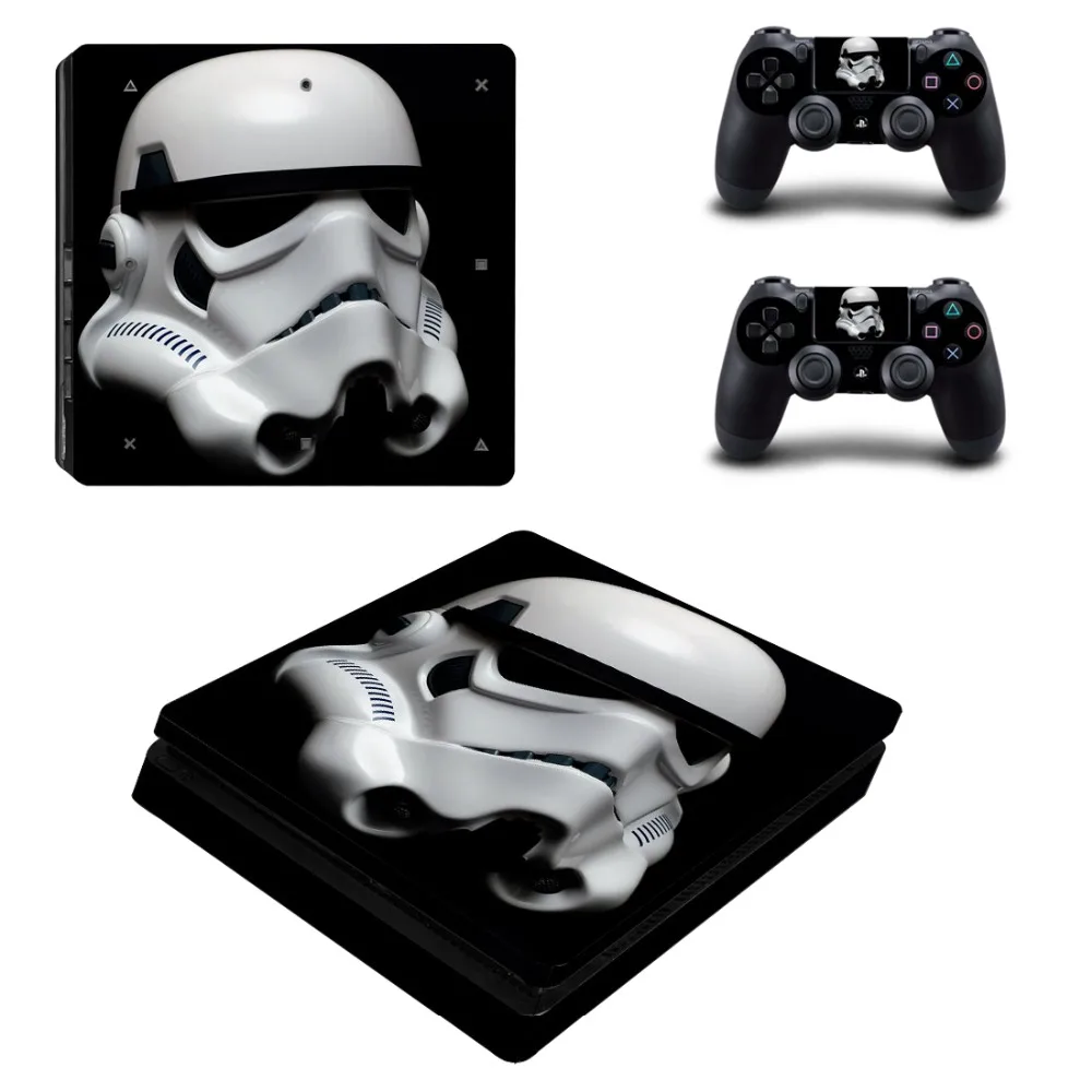 Виниловая наклейка Star Wars для консоли Playstation 4 и 2 контроллеров PS4 Slim Skin|Наклейки| |