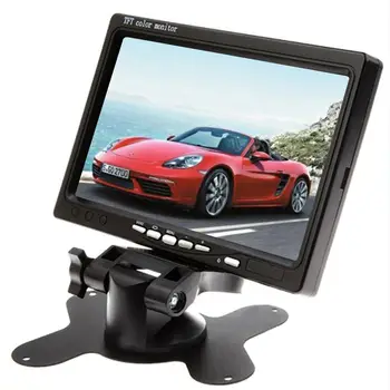 

7inch HD LCD display with 2 AV input car rearview monitor for car reversing camera/DVD for parking Rear view camera with monitor