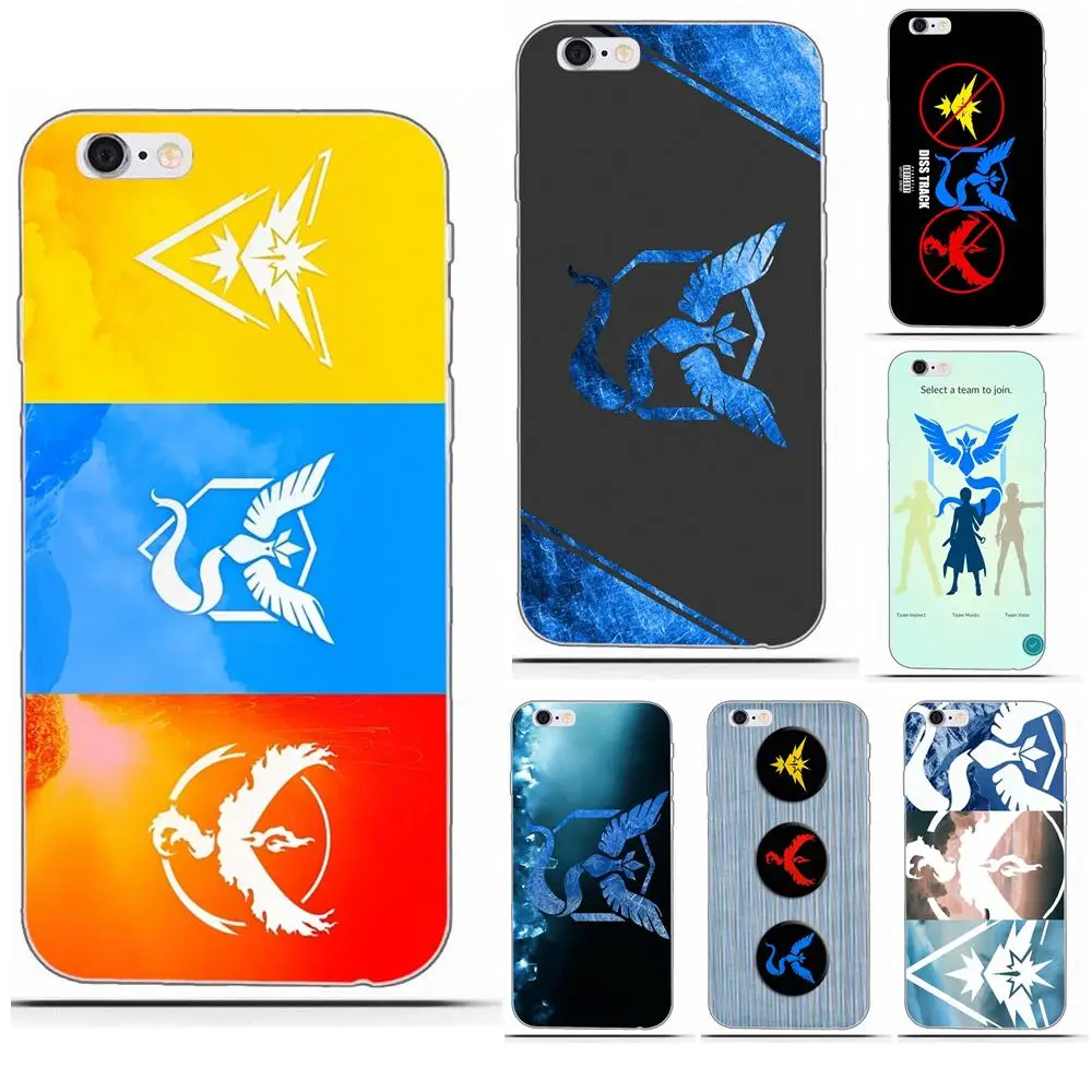 Pokemons Go Team Valor Team Mystic Team For Galaxy Alpha Core Note 2 3 4 S2 A10 A20 A20E A30 A40 A50 A60 A70 M10 M20 M30