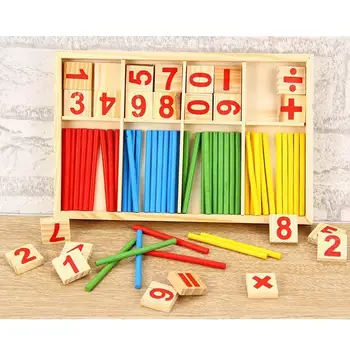 

Creative Kids Wooden Mathematical Intelligence Sticks Figures Game Preschool