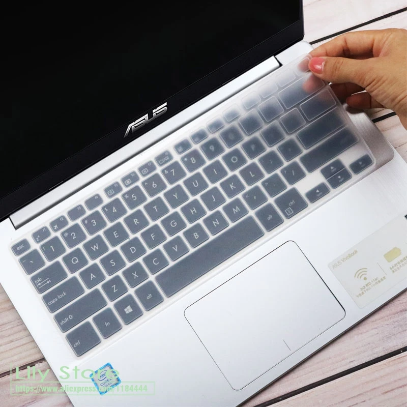 Для Asus vivobook S14 X411U X411UF X411UA X411 X411UN X411MA e406 e406ma e406su 14-дюймовый ноутбук 14 дюйм чехол для клавиатуры кожи - Цвет: Clear