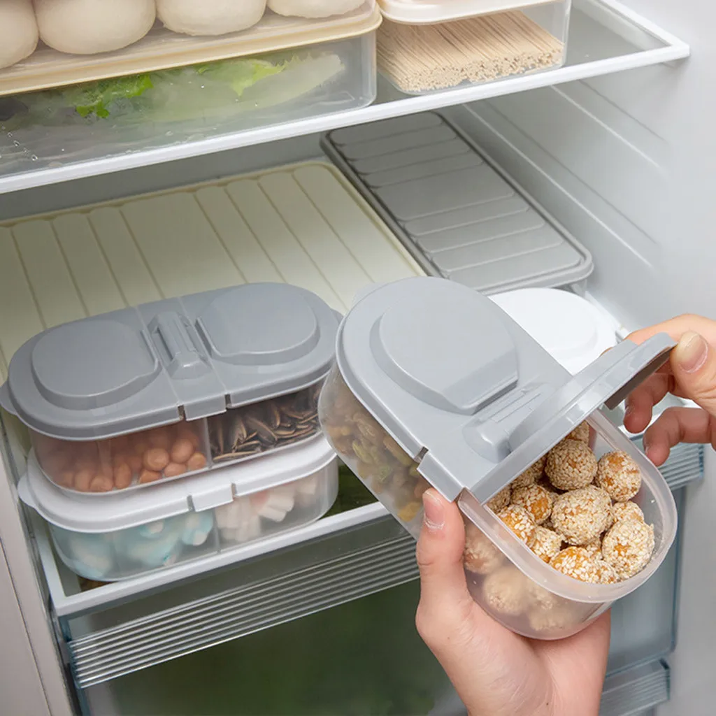 Kitchen Refrigerator Storage Box Food Container Fresh Spacer Layer