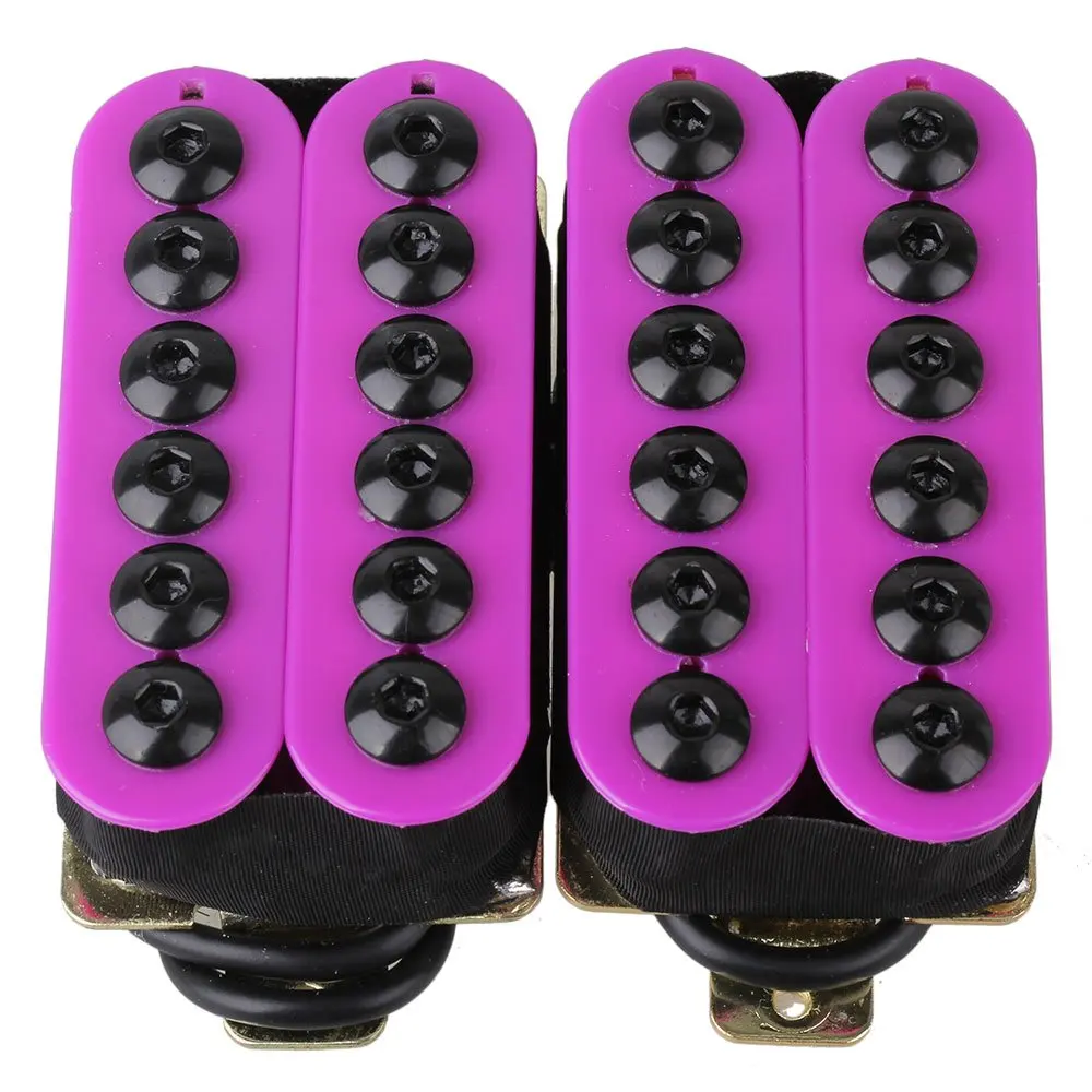 Purple High Output Invader Humbucker Ceramic Magnet Electric Guitar Neck Bridge Pickup Set | Спорт и развлечения