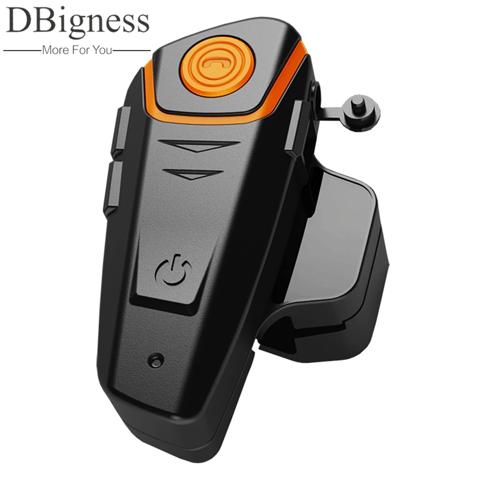 

Dbigness Waterproof 1000M Motorcycle Intercom Wireless Bluetooth Interphone Helmet Headset BT-S2 With FM Radio