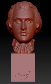 

Mozart in STL file format 3D model for cnc and printer