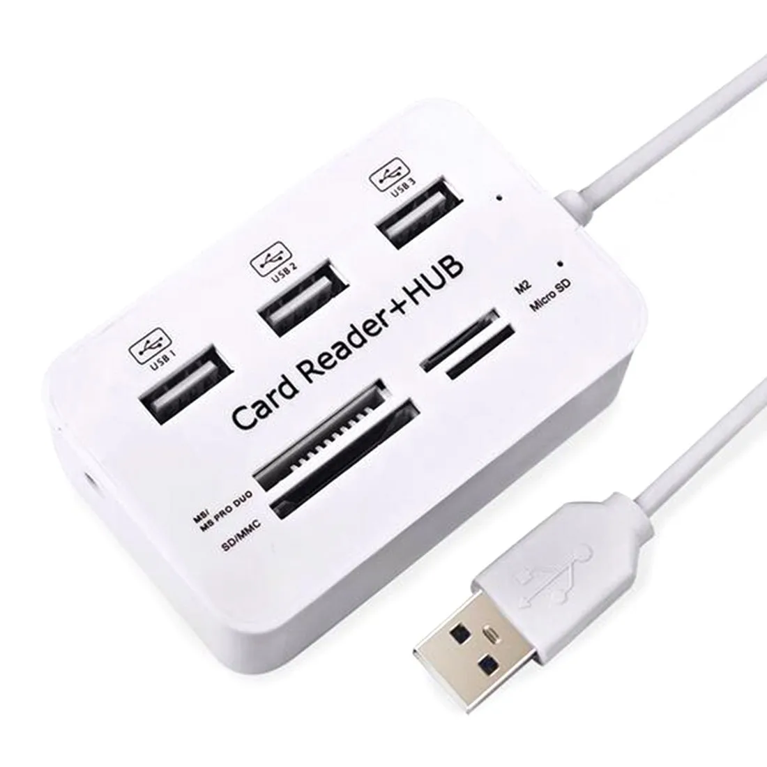 

USB Hub 2.0 Type C Hub USB 2.0 Splitter 3 Ports Multi USB C Hab USB-C HUB 2.0 Multiple SD/TF Speed Card Reader For PC Laptop