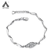 Браслет кубический циркон Кристалл Регулируемая цепь браслеты для женщин девушка милый Шарм браслет, украшение, подарок