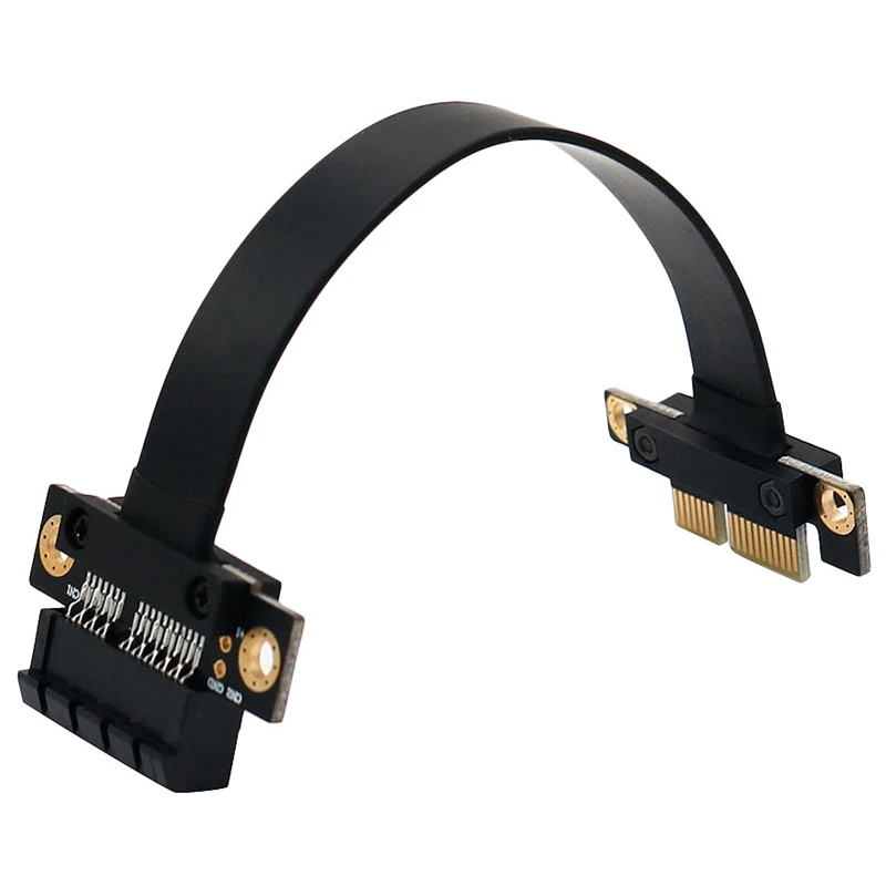 

Pci-E Pci Express 1X To 1X Slot Riser Card Converter Extender Ribbon Adapter Extension Cable Pci-E X1 Gold Plated For Btc Mini
