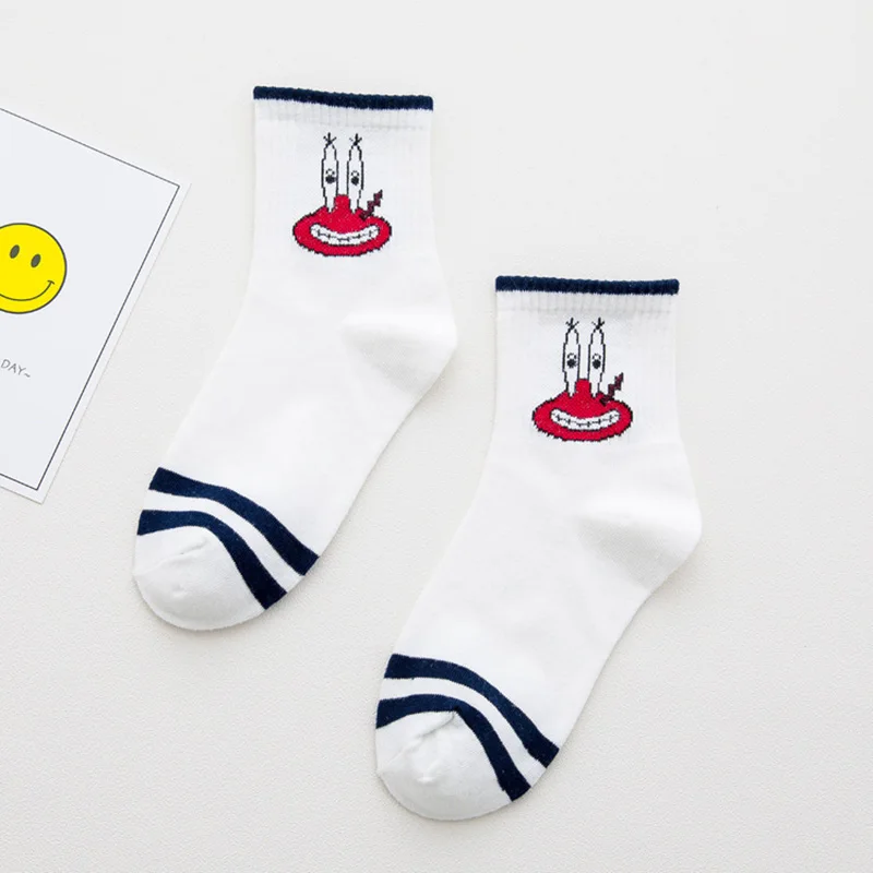 

happy van gogh socks women cotton grappige sokken chaussette femme rigolote enkelsokken calcetas mujer pokemon socks