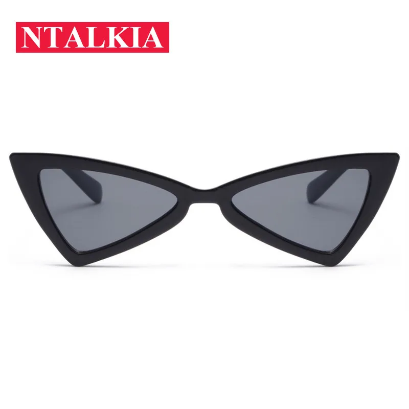 Vintage Triangle Sunglasses Women Cat Eye Red Sun Glasses Female Retro Butterfly Cat Eyeglasses Ladies Brand Designer