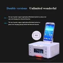 Портативный Громкоговоритель A9 Bluetooth Динамик NFC для Док-Станции для Apple, Samsung Android ipod/touch/iphone 6 часы С USB Aux