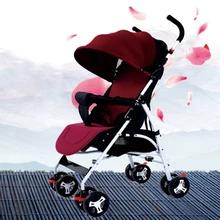 Ультра-светильник, складная коляска, высокий пейзаж, детская коляска, много цветов на выбор, четыре колеса, амортизатор, детские коляски