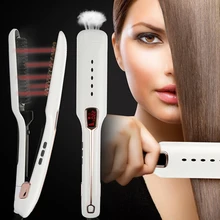 Professional Steam hair brush Steampod fast Hair Straightener Electric ionic Comb Spray Vapor infrared Flat Iron Styling Tools professional steam hair flat iron vapor spray hair straightener brush hair straightening electric steam straightener styling