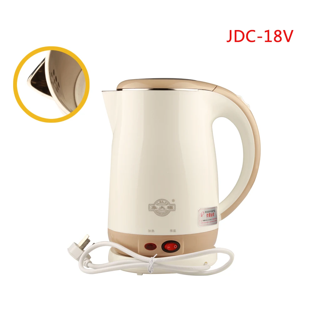 JDC 18V Stainless Steel Electric Kettle With Auto Off Function Quick